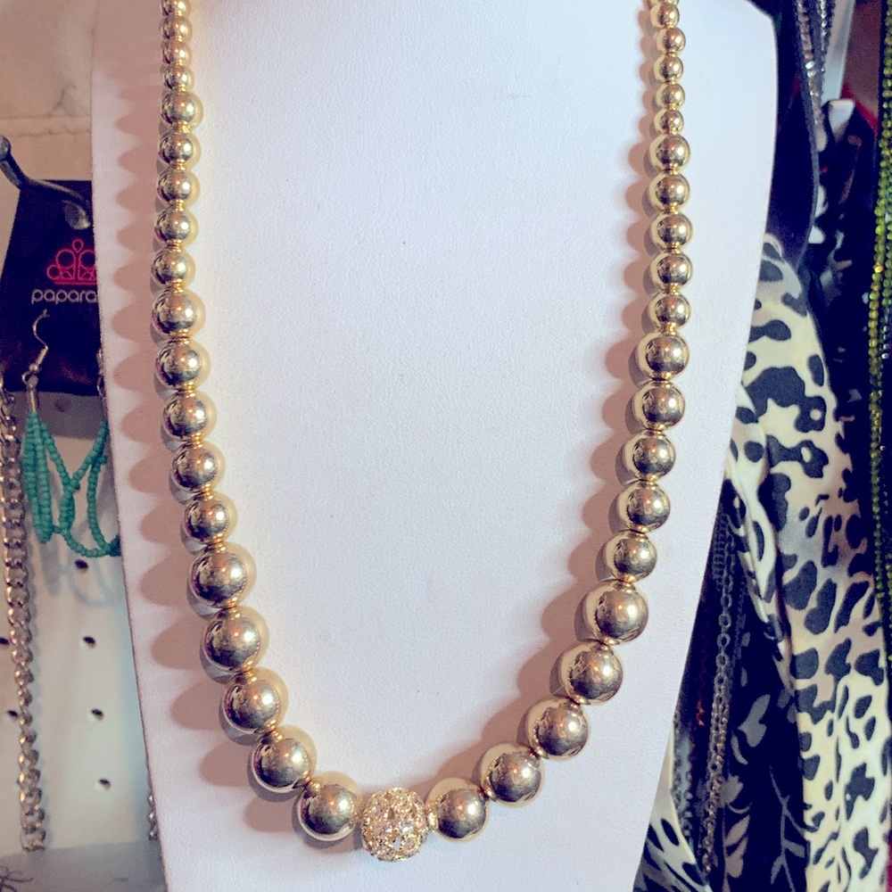 Gold Pearl Necklace